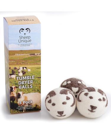 Eco Tumble Dryer Balls - 100% Wool - Reduce Drying time - Naturally Softer Clothes - Baby Safe - Pack of 3 XL Balls. - Buy Online on GoSupps.com