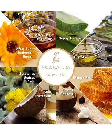 Changing Cream - Baby Moisturizing Cream - Organic Beeswax Cream - Extra Virgin Olive Oil & Essential Oils - by Fysio Natural Cosmetics - For Face and Body - 50ml - Protects and heals skin from diaper - Buy Online on GoSupps.com