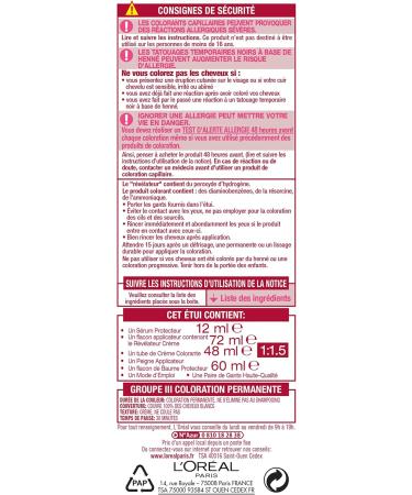 L'Or al Paris - Excellence Cr me - Triple Care Permanent Colour Treatment - Buy Online on GoSupps.com