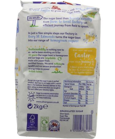 Silver Spoon Granulated Sugar 2 kg (Pack of 1) - Buy Online on GoSupps.com