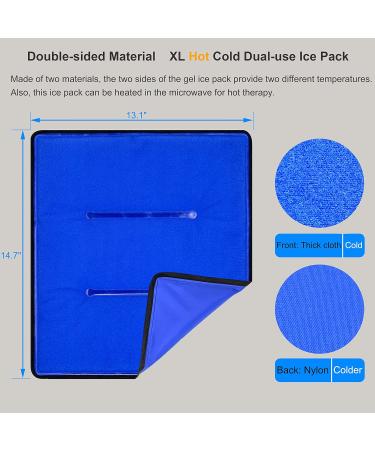 Koo-Care XL Gel Ice Pack for Injuries - Hot Cold Therapy Compress for Shoulder, Back, Hip, Knee - Reusable & Flexible - Pain Relief for Surgery Recovery - 13.1 x 14.7 - Buy Online on GoSupps.com