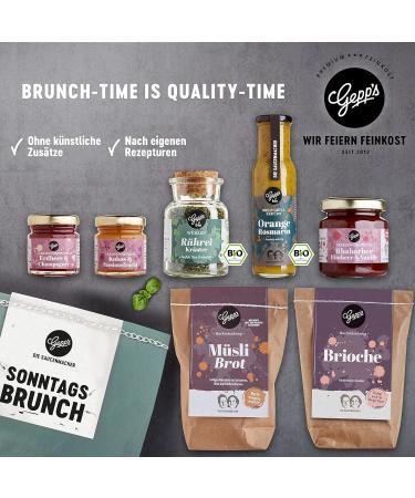 Gepps Wunderkost Sunday Brunch Gourmet Gift Set - Delicious Strawberry Champagne Fruit Spread & Breakfast Delicacies | Perfect Gift Basket for Food Lovers - Buy Online on GoSupps.com