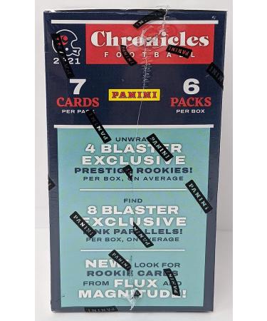 2021 Panini Chronicles NFL Football Blaster Box - 42 Cards, 4 Prestige Rookies, 8 Pink Parallels - Buy Online on GoSupps.com