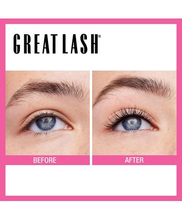 Maybelline Great Lash Mascara 100 Blackest Black - 0.43 fl oz | Volume & Definition - Buy Online on GoSupps.com