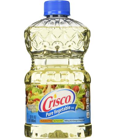 Crisco Pure Vegetable Oil, 32 Ounce 32 Fl Oz (Pack of 1)