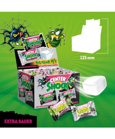 Center Shock Monster Mix - 100 Chewing Gum Boxes | Cola & Blood Orange Flavor | Perfect for Birthdays Pi atas & Candy Bars - 400g - Buy Online on GoSupps.com