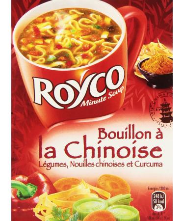 Royco Royco Dehydrated Soup Chinese-Style Broth 3 Sachets of 20 cl - 45 g - Pack of 6