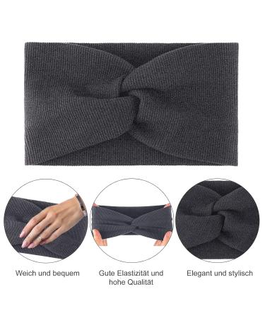 VEGCOO Women's Winter Hairband | 6-Piece Wide Twisted Elastic Headbands | Sports & Yoga Hairbands for Women & Girls - Buy Online on GoSupps.com