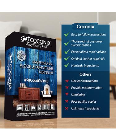 Coconix Floor and Furniture Repair Kit - Restorer of Your Wooden Table  Cabinet  Veneer  Door and Nightstand - Super Easy Instructions Matches Any Color - Restore Any Wood  Cherry  Walnut  Hardwood - Buy Online on GoSupps.com