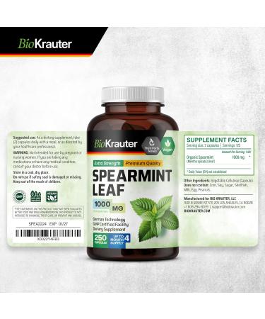 BIO KRAUTER Spearmint 250 Capsules & Magnesium 90 Gummies - Buy Online on GoSupps.com