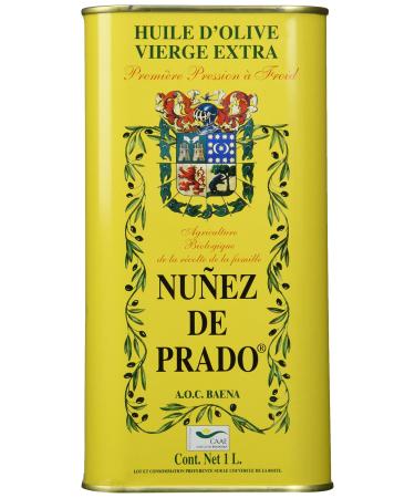 Nunez De Prado Extra Virgin Olive Oil Tin, 33.8 Ounce 1