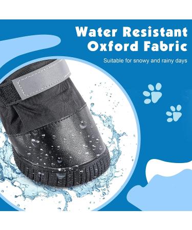 Hipaw XL Outdoor Dog Boots - Winter Dog Shoes Non-slip for Snow Rain - Black - Insole width 3.15 - Buy Online on GoSupps.com