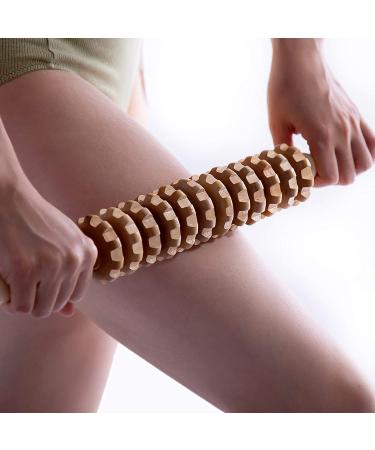 Mikako Wood Therapy Roller: Lymphatic Drainage & Cellulite Massager - Buy Online on GoSupps.com