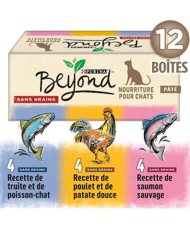 Purina Beyond Fish Wet Cat Food Variety Pack (24 Count) + Beyond Grain Free P t Natural Wet Cat Food Variety Pack (12 Cans) Cat Food + Cat Food Variety Pack - Buy Online on GoSupps.com