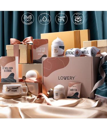 Get Well Soon Care Package for Women - 13pc Sympathy Spa Kit Gift Basket with Throw Blanket and Diary - Self Care Gifts for Women - Buy Online on GoSupps.com