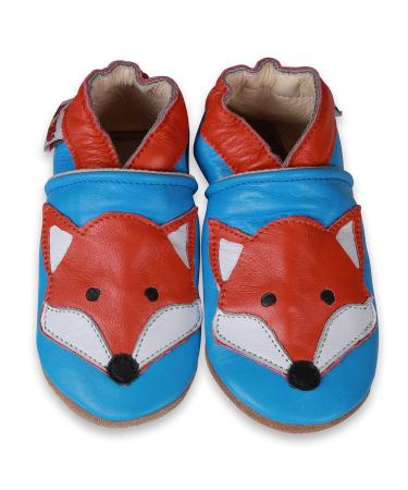 SHADOW DANCE UK Baby Shoes Toddler Shoes with Soft Sole Baby Boy Shoes - Baby Girl Shoes New Born Leather Kids Winter Booties 01 Thefox 0-6 Months