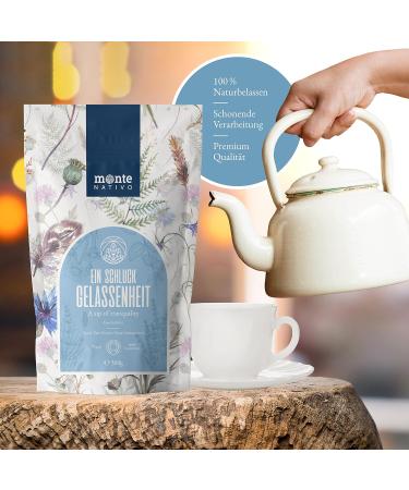 Buy Serenity Tea Monte Nativo 300g - Premium Herbal Blend for Sleep & Relaxation | Lavender Chamomile & Peppermint | Ideal Tea Gift | Loose Leaf Herbal Tea - Buy Online on GoSupps.com