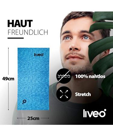 Liveo Hose Scarf Set - 3 Piece Men's & Women's Multifunctional Bandana Neck Warmer | UV Protection Elastic Microfiber Loop Scarf for Outdoor Cycling & Running - Buy Online on GoSupps.com