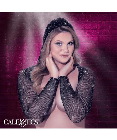 CalExotics Radiance Plus Size Hooded Shoulder Shrug - Sparkling Rhinestone Bling Accents | International Shipping Available - Buy Online on GoSupps.com