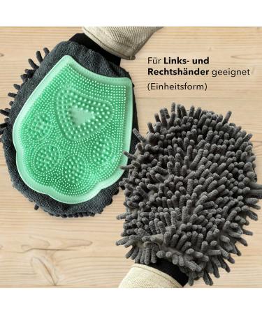 Premium 2-in-1 Cat Grooming Glove | Brush & Massage for Cats | International Shipping Available - Buy Online on GoSupps.com
