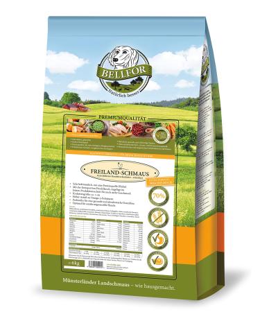 Bellfor Dry Food with Chicken - Outdoor Feast - Freiland-Schmaus - 6.0 kg