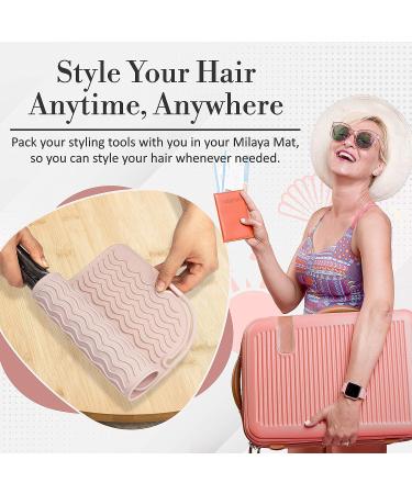 Milaya Beauty Large Silicone Styling Station Mat - Heat Resistant for Hair Irons, Curling Irons & Straighteners | Perfect for Hair Tools, Salon Stylists & Home Use - Buy Online on GoSupps.com
