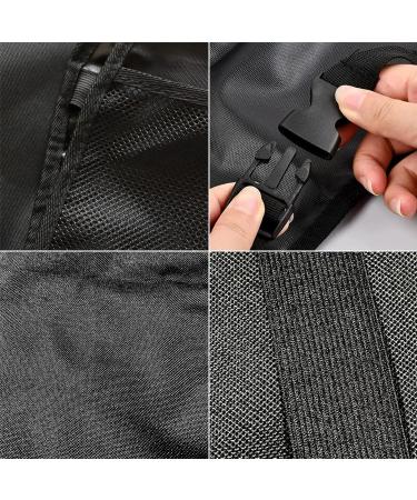 Funmo 2 Pcs Waterproof Car Seat Organiser with 2 Pockets - Kids Back Seat Protector & Storage for Rear Seat - Anti-Kick Design - Black - Buy Online on GoSupps.com