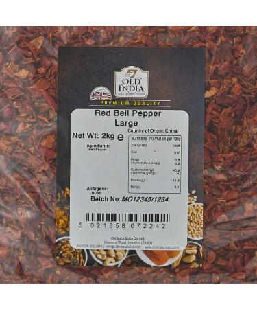 Old India Red Bell Pepper Large 2kg - Fresh and Flavorful (Pack of 1) - Buy Online on GoSupps.com