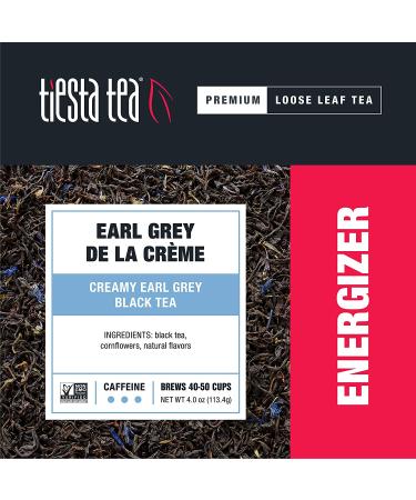 Tiesta Tea Early Grey De La Creme - Premium Loose Leaf Tea 4oz | Savory & Aromatic - Buy Online on GoSupps.com