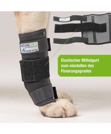 NATURE PET Dog Carpal Splint/Dog Carpal Joint Protection Splint/Dog Support Brace Carpolock Medium Grey - XL - Buy Online on GoSupps.com