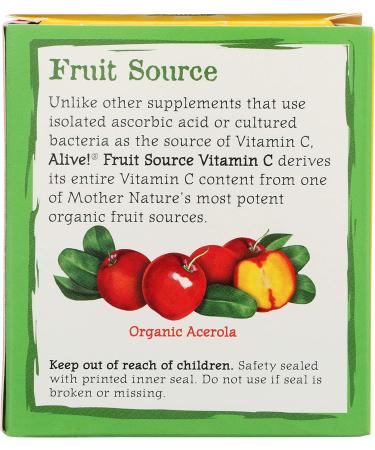 Nature's Way Alive! Organic Acerola Fruit Vitamin C Drink Mix - 4.23 oz - Buy Online on GoSupps.com
