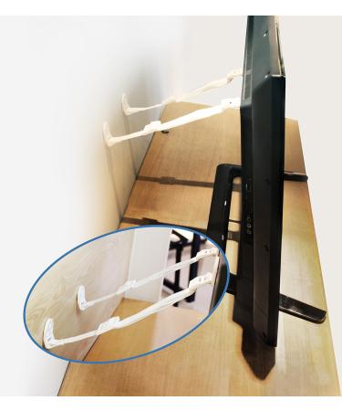 Anti-Tip Tv and Furniture Anchor Strap (2 Pairs) by Boxiki Kids. Black & White Child and Home Safety Strap. Furniture and Tv Drop Prevention Accessory for Child Proofing Your Home. 2 Pairs - Black and White - Buy Online on GoSupps.com
