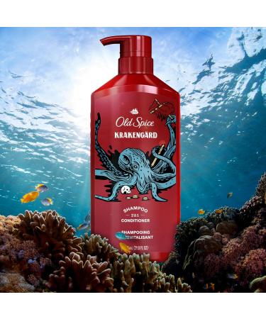 Old Spice Krakengard 2-in-1 Shampoo and Conditioner for Men 21.9 fl oz - Buy Online on GoSupps.com