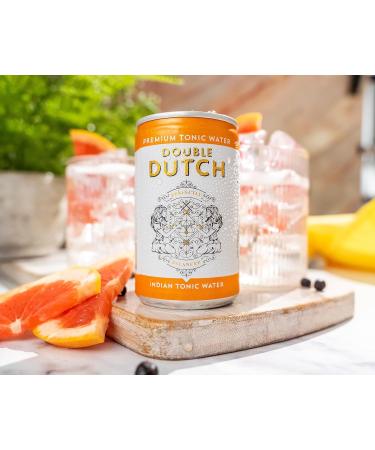 Buy Double Dutch Indian Tonic Water 24 x 150ml | 100% Natural Ingredients | Low Calorie Mixer for Cocktails | No Artificial Additives - Buy Online on GoSupps.com