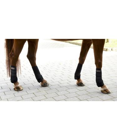 Kerbl 320132 Fetlock Boots - Set of 4 Synthetic Rubber for Thoroughbreds - Black - International Shipping Available - Buy Online on GoSupps.com
