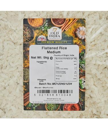 Old India Flattened Rice Medium 5kg - Traditional Indian Rice for Cooking & Snacking - Buy Online on GoSupps.com