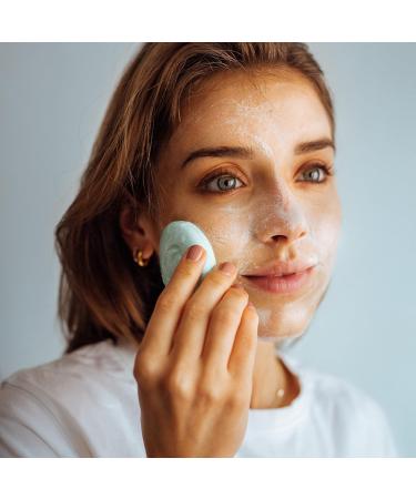Foamie Solid Facial Cleanser with Jojoba Pearls & Apricot Kernel Oil - 60g + Free Oat Milk & Papaya Test Sample - Premium Peeling Effect - Buy Online on GoSupps.com