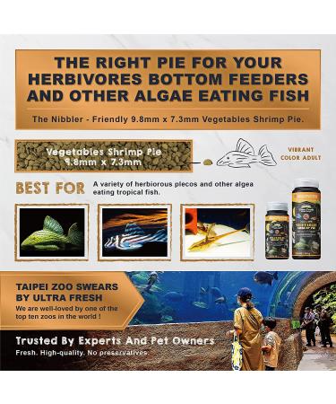 Picky Pleco Food Ultra Fresh - 30% Spirulina & Seaweeds with Sword Prawns - 2.12 oz Wafers for Algae Eaters - Buy Online on GoSupps.com