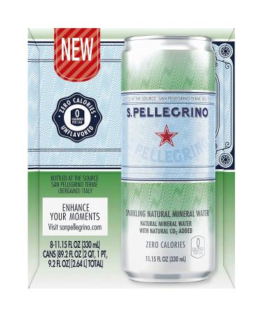 S.Pellegrino Sparkling Natural Mineral Water 11.15 fl oz | Pack of 8 - Buy Online on GoSupps.com