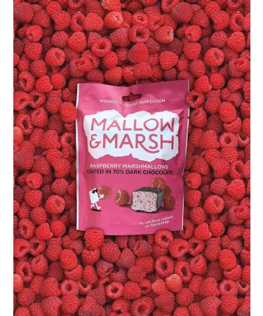 Mallow Marsh Mallow & Marsh Raspberry coated in 70 dark chocolate Marshmallow Sharing Bag Multipack 6 x 100g - Buy Online on GoSupps.com