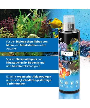 Microbe-Lift Substrate Cleaner | 100% Biological Mulm Removal for Freshwater & Saltwater Aquariums | 236ml (8Oz) - Buy Online on GoSupps.com