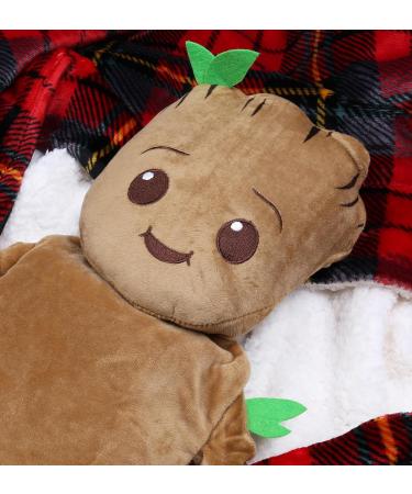 MARVEL Groot Hot Water Bottle - 1L Natural Rubber with Soft Cover | International Shipping Available - Buy Online on GoSupps.com