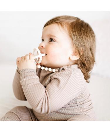 Ryan and Rose Cutie Bit Teether - Ivory | Top-Quality Teething Relief - Buy Online on GoSupps.com