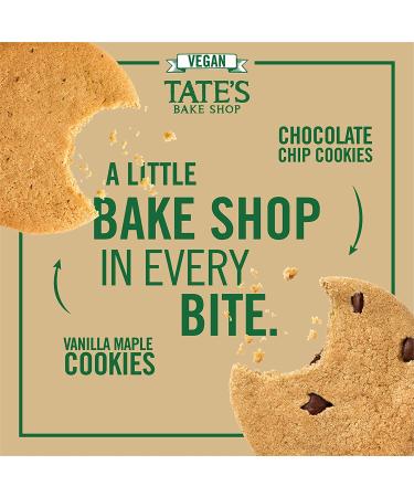 Tate's Bake Shop Vegan Cookie Variety Pack - 6 oz Bags (Vegan Chocolate Chip & Vanilla Maple Cookies) - Buy Online on GoSupps.com