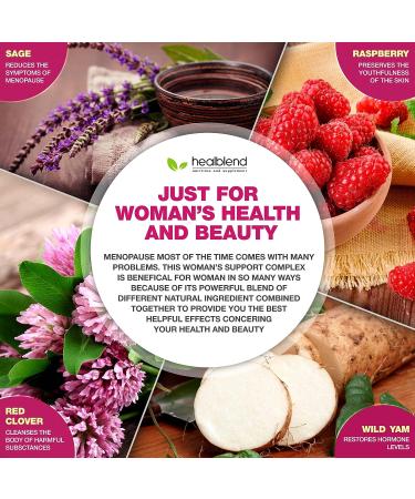Women's Support Complex - Hormone Regulation Supplement for Menopause - 60 Capsules - Buy Online on GoSupps.com