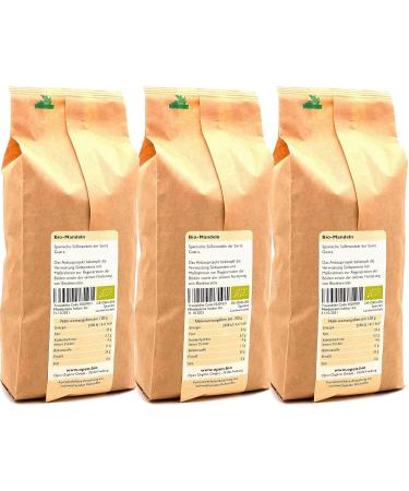 Buy Bio Almonds 2.4kg (3x800g) | 100% Sweet Anto eta Marta & Guara Varieties | Regenerative Agriculture | Ship Worldwide - Buy Online on GoSupps.com