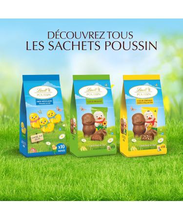 Lindt - POUSSIN - Sachet de Mini-Moulages fourr s - Chocolat au Lait et C r ales Croustillantes - Id al pour P ques 130g C r ales 130g - Buy Online on GoSupps.com