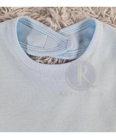 Royal Icon Baby Bibs - 100% Organic Cotton, Set of 3/6/12Pc, Blue - For 0-12 Months, Soft & Absorbent, Hook and Loop Closure - Ideal Baby Feeding Bib for Boys and Girls - Buy Online on GoSupps.com