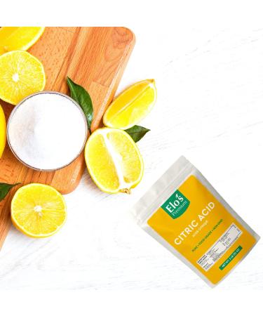 Citric Acid (2LB) by Elo s Premium |100% All-Natural Food Grade Flavour Enhancer| Packaged In Canada| Used As Household Cleaner and Preservative| Non-GMO Kosher and Halal Friendly Gluten Free| Make Skincare Cooking Baking Bath Bombs and More - Buy Online on GoSupps.com