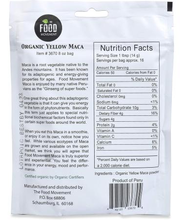 Buy Yellow Maca Root | Organic Superfood - The Food Movement | International Shipping - Buy Online on GoSupps.com